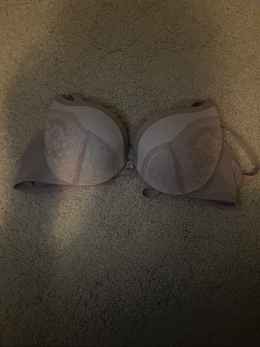 Maidenform Lace-Trim Push-Up Bra in Light Mauve